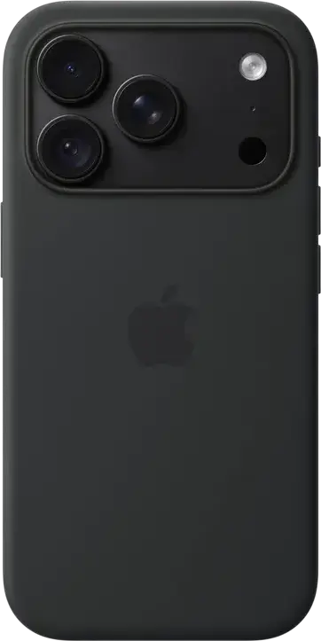 Apple iPhone 18 Pro Silicone Case with MagSafe, Black, A3701, Silicone Material, Built-in Magnets for Fast Wireless Charging, Qi2 25W Compatible