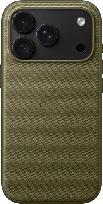 Apple iPhone 18 Pro TechWoven Case with MagSafe, Model A3703, Protective TechWoven Material Cover, Olive