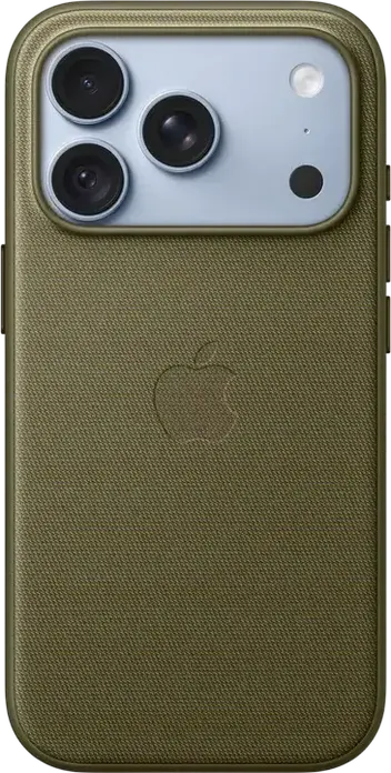 Apple iPhone 18 Pro TechWoven Case with MagSafe, Model A3703, Protective TechWoven Material Cover, Olive
