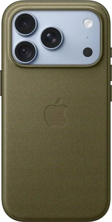 Apple iPhone 18 Pro TechWoven Case with MagSafe, Model A3703, Protective TechWoven Material Cover, Olive