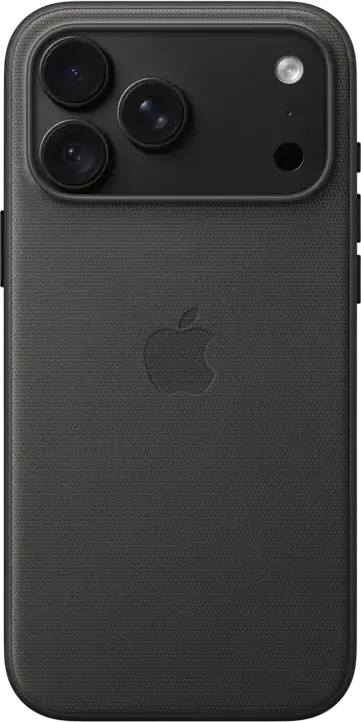 Apple iPhone 18 Pro Max TechWoven Case with MagSafe, Black, A3704, Recycled Polyester Technical Woven Fabric, Aluminum Edges, MagSafe and Qi2 25W Charging Support