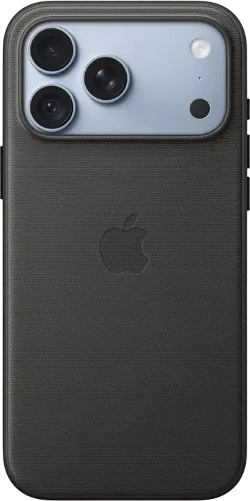 Apple iPhone 18 Pro Max TechWoven Case with MagSafe, Black, A3704, Recycled Polyester Technical Woven Fabric, Aluminum Edges, MagSafe and Qi2 25W Charging Support