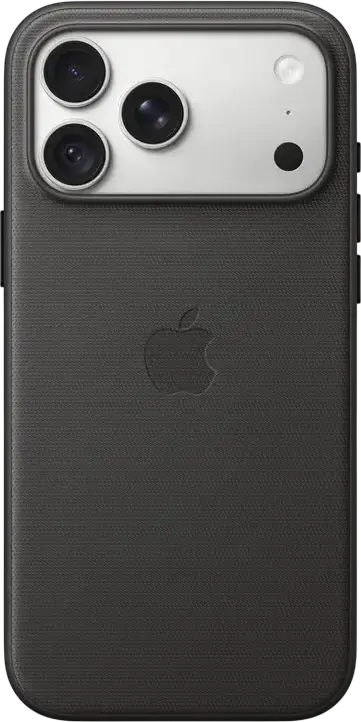 Apple iPhone 18 Pro Max TechWoven Case with MagSafe, Black, A3704, Recycled Polyester Technical Woven Fabric, Aluminum Edges, MagSafe and Qi2 25W Charging Support