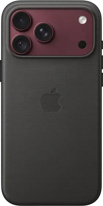 Apple iPhone 18 Pro Max TechWoven Case with MagSafe, Black, A3704, Recycled Polyester Technical Woven Fabric, Aluminum Edges, MagSafe and Qi2 25W Charging Support