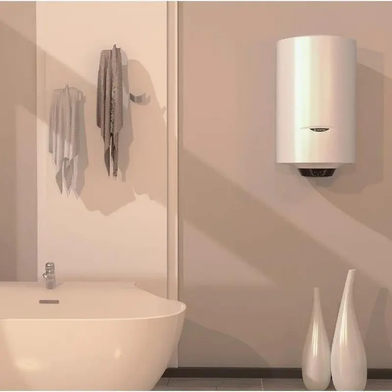 Boiler Electric Ariston Pro1 Eco MULTIS 100 Dry, Capacitate 100L, 1800W, Rezistenta Uscata, Rezervor Emailat cu Titan, Tehnologie WaterPlus, Alb