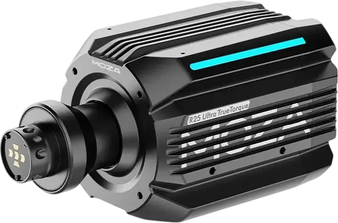 MOZA R25 Ultra True Torque Direct Drive Wheel Base for PC, 25 Nm Sustained Torque, 21-bit Magnetic Encoder, Aluminum Alloy Housing, Black