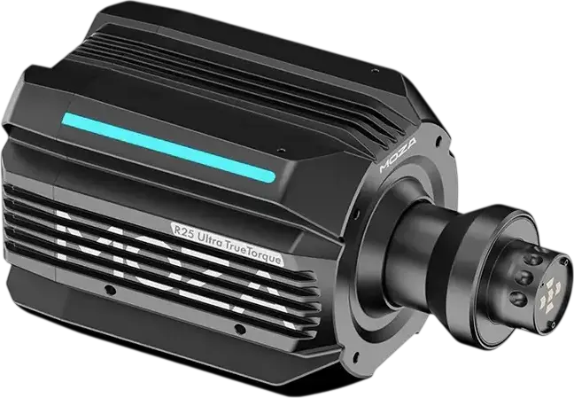 MOZA R25 Ultra True Torque Direct Drive Wheel Base for PC, 25 Nm Sustained Torque, 21-bit Magnetic Encoder, Aluminum Alloy Housing, Black