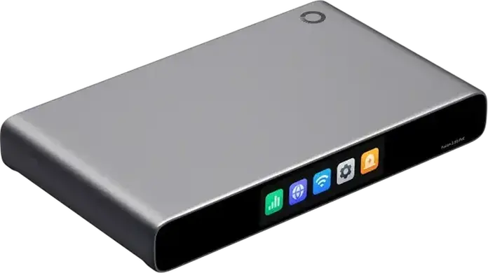 TP-Link Omada Fusion 2.5G PoE 3-в-1 VPN-маршрутизатор, шлюз и контроллер, 4-ядерный CPU, 2ГБ DDR4, 9 портов 2.5G, 8x PoE+ 110Вт, сенсорный экран 3.69", серый