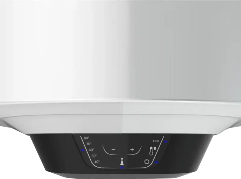 Ariston Pro1 Eco MULTIS 50 Dry Electric Water Heater, 50L Capacity, 1800W, Enamel Coating, Vertical or Horizontal Installation, White