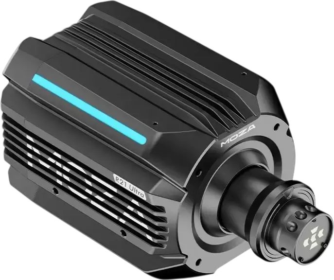 База руля Direct Drive MOZA R21 Ultra для ПК, крутящий момент 21 Нм, 21-битный магнитный энкодер, корпус из алюминиевого сплава, RGB-подсветка, черный