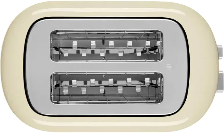 Тостер KitchenAid 5KMT2109EAC на 2 широких слота, 980 Вт, цвет Almond Cream, 7 уровней обжарки, функции разморозки, разогрева и режим для бейглов