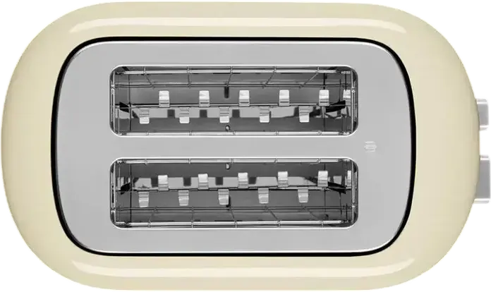 Тостер KitchenAid 5KMT2109EAC на 2 широких слота, 980 Вт, цвет Almond Cream, 7 уровней обжарки, функции разморозки, разогрева и режим для бейглов
