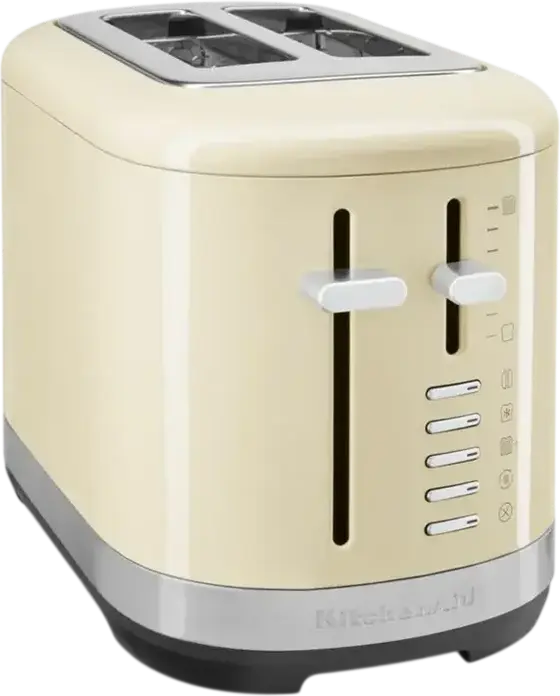 Тостер KitchenAid 5KMT2109EAC на 2 широких слота, 980 Вт, цвет Almond Cream, 7 уровней обжарки, функции разморозки, разогрева и режим для бейглов