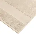 Prosop de maini ERWIN M. Evora, 100% bumbac terry rasucit, 550 g/m², 50x100 cm, bej, cu bordura in spic si bucla de agatat, certificat OEKO-TEX