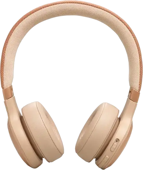 Беспроводные полноразмерные закрытые наушники JBL LIVE 670NC, адаптивное шумоподавление ANC, Bluetooth 5.3, аккумулятор 65ч, Spatial Sound, цвет Sand