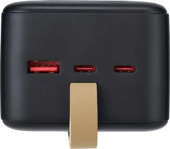 Внешний аккумулятор Rivacase VA1084 40000мАч 65Вт Power Delivery Быстрая зарядка Li-Polymer с LCD-дисплеем и портами USB-C, Черный