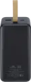Rivacase VA1084 Power Bank 40000mAh 65W Power Delivery Fast Charging Li-Polymer Battery with LCD Display and USB-C Ports, Black