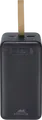 Rivacase VA1084 Power Bank 40000mAh 65W Power Delivery Fast Charging Li-Polymer Battery with LCD Display and USB-C Ports, Black