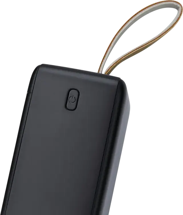Внешний аккумулятор Rivacase VA1084 40000мАч 65Вт Power Delivery Быстрая зарядка Li-Polymer с LCD-дисплеем и портами USB-C, Черный