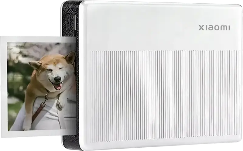 Xiaomi Portable Photo Printer 1S, ZINK Zero Ink Thermal Technology, Bluetooth 5.2, 2.0 x 3.0 inch Color Prints, USB-C Charging, Android & iOS Compatible