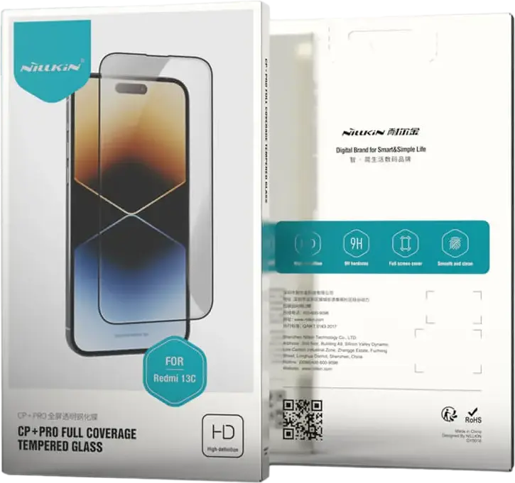 Protectie Ecran Sticla Temperata Nillkin CP+ Pro pentru Xiaomi Redmi 13C, Acoperire Completa, Duritate 9H, Grosime 0.3mm, HD Anti-zgarieturi si Amprente, 1 Bucata