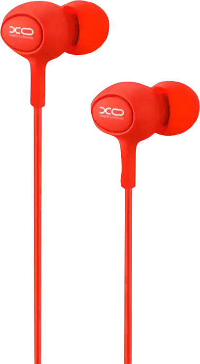 XO S6 Wired In-Ear Headphones with Built-in Microphone, 3.5mm Mini-Jack, Noise Reduction, Dynamic Driver, 1.2m Cable for Smartphones and Laptops