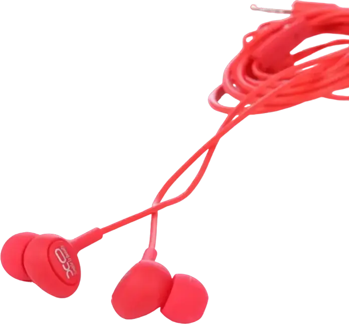 XO S6 Wired In-Ear Headphones with Built-in Microphone, 3.5mm Mini-Jack, Noise Reduction, Dynamic Driver, 1.2m Cable for Smartphones and Laptops