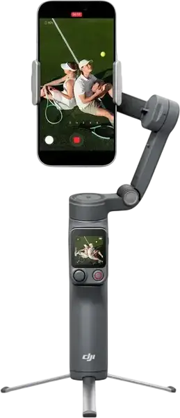 DJI Osmo Mobile 8P Advanced Tracking Combo 3-Axis Smartphone Gimbal Stabilizer with Integrated Extension Rod, Built-in Tripod and Detachable Remote