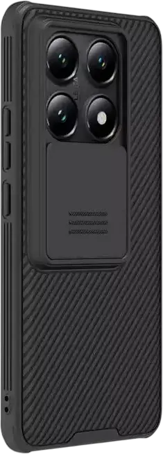 Husa Nillkin CamShield Pro pentru Xiaomi 14T Pro, Negru, Protectie Glisanta Camera, Material PC TPU, Colturi Rezistente la Shock, Anti-Amprente