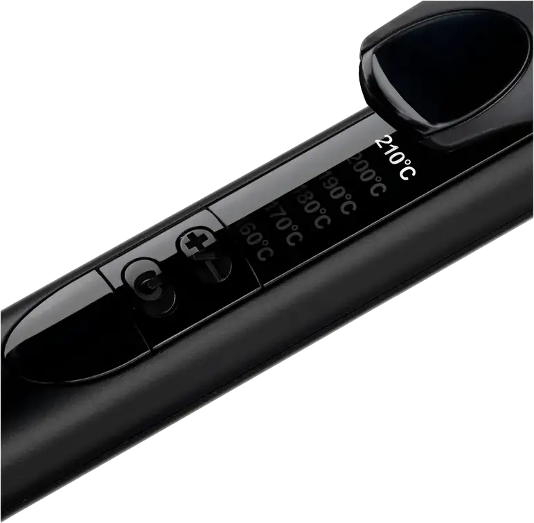 BaByliss C450E Curling Iron, 19mm Quartz-Ceramic Barrel, 6 Temperature Settings 160-210°C, Swivel Cord, with Heat Resistant Mat