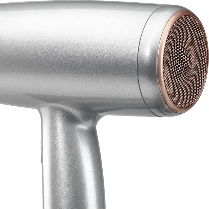 BaByliss Cosmos D580DE Hair Dryer, 2100W, Ionic and Ceramic Technology, 3 Temperature and 2 Speed Settings, Cold Shot, Silver, with Diffuser and Concentrator