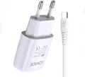 Зарядное устройство Jokade JB015 Fast Charging, сетевой адаптер USB Type-A 5V 2.4A с кабелем USB - Type-C, универсальное 100-240В, компактное, белый