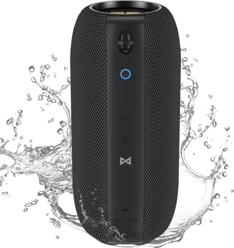 Monster S320 Superstar Bluetooth Speaker, 40W, 360 Stereo Sound, IPX7 Waterproof, TWS, 2500mAh Battery, 32h Playtime, NFC, AUX, Glossy Black