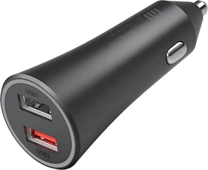 Xiaomi Mi Car Charger 37W CC06ZM Incarcator Auto Dual USB Type-A cu Incarcare Rapida, Intrare 12V/24V, Protectie Supratensiune, Plastic ABS Negru