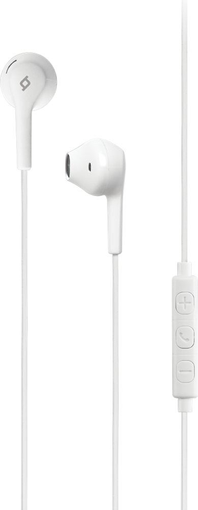 Casca In-Ear ttec Rio cu fir, Microfon Incorporat si Control Remote, Jack 3.5mm, Cablu 1.4m, Design Ergonomic, Alb