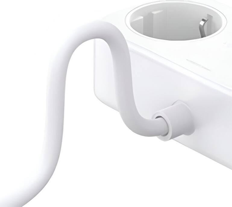 Prelungitor Ugreen CD280 DigiNest Life, 2 Prize EU Schuko 4000W, 3 Porturi USB (1x USB-C PD 30W, 2x USB-A), Cablu 1.8m, Material PC-V0 Ignifug, Alb