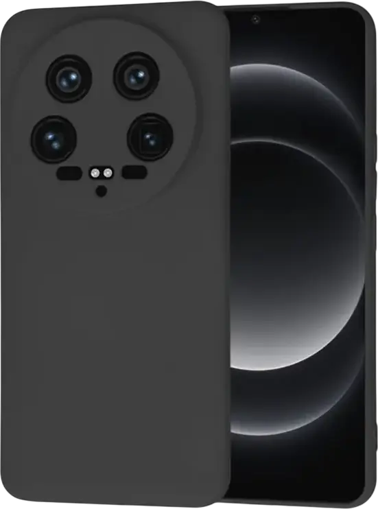 Xcover Liquid Silicone Case for Xiaomi 14 Ultra, Black, Full-Body Soft-Touch Matte Protective Cover with Precise Camera and Port Cutouts
