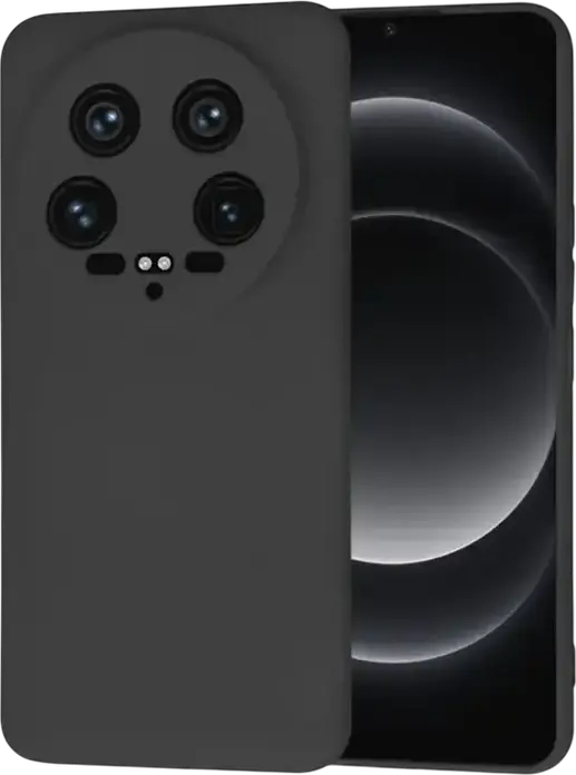 Xcover Liquid Silicone Case for Xiaomi 14 Ultra, Black, Full-Body Soft-Touch Matte Protective Cover with Precise Camera and Port Cutouts