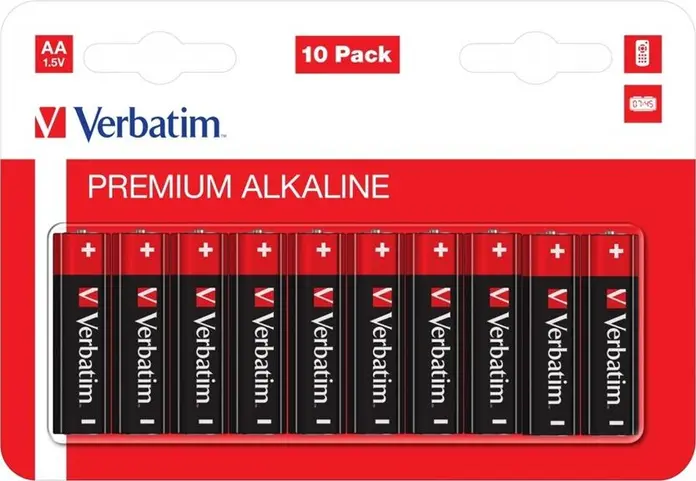 Verbatim Batteries AA Alkaline 10 pcs Blister