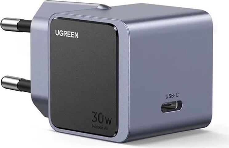 Быстрое зарядное устройство UGREEN Nexode GaN S 30W USB-C X503, адаптер питания GaN PD 3.0 QC 4+ PPS, вилка EU, черный
