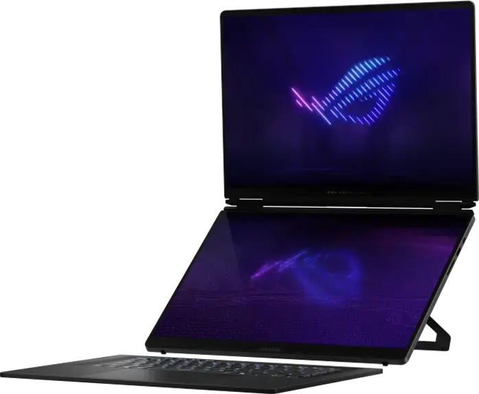 Ноутбук ASUS ROG Zephyrus Duo 16 GX651AX с двумя экранами, Intel Core Ultra 9 386H, 32GB RAM, 1TB SSD, NVIDIA GeForce RTX 5090 24GB, 16" OLED 3K 120Hz, алюминий, Stellar Grey