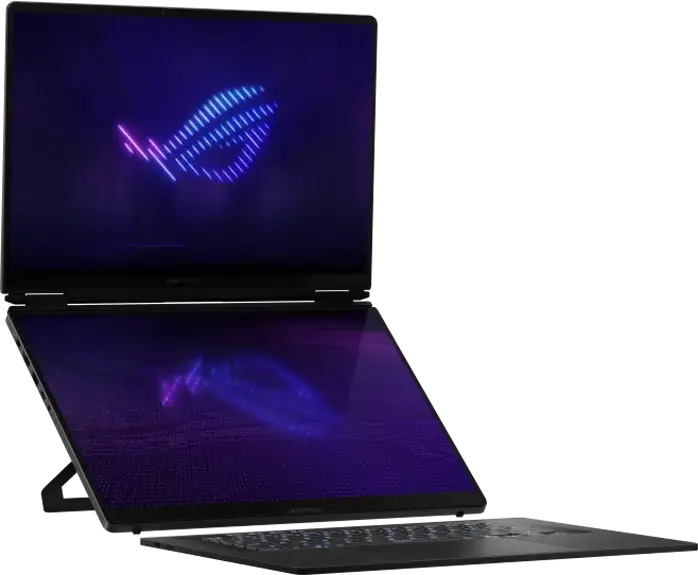 Ноутбук ASUS ROG Zephyrus Duo 16 GX651AX с двумя экранами, Intel Core Ultra 9 386H, 32GB RAM, 1TB SSD, NVIDIA GeForce RTX 5090 24GB, 16" OLED 3K 120Hz, алюминий, Stellar Grey
