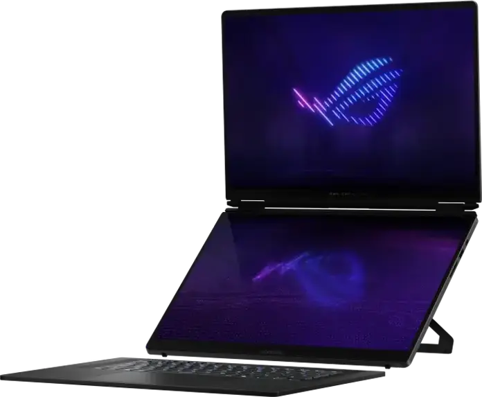 Ноутбук ASUS ROG Zephyrus Duo 16 GX651AX с двумя экранами, Intel Core Ultra 9 386H, 32GB RAM, 1TB SSD, NVIDIA GeForce RTX 5090 24GB, 16" OLED 3K 120Hz, алюминий, Stellar Grey