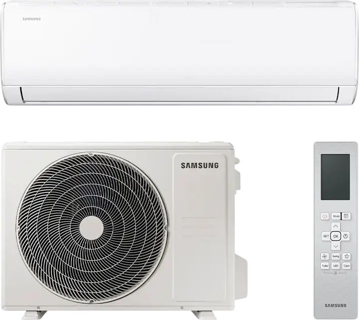 Сплит-система Samsung AR40H09C1AMNEU AR35 Wi-Fi, Digital Inverter, 9000 BTU, охлаждение 2.6 кВт, класс энергоэффективности A++, SmartThings, белый