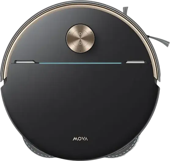 Mova V70 Ultra Complete Robot Vacuum and Mop, 40,000Pa Suction, 6,400mAh Battery, StepMaster 2.0, AI SmartSight, Bagless Base Station, Black