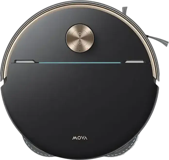 Mova V70 Ultra Complete Robot Vacuum and Mop, 40,000Pa Suction, 6,400mAh Battery, StepMaster 2.0, AI SmartSight, Bagless Base Station, Black