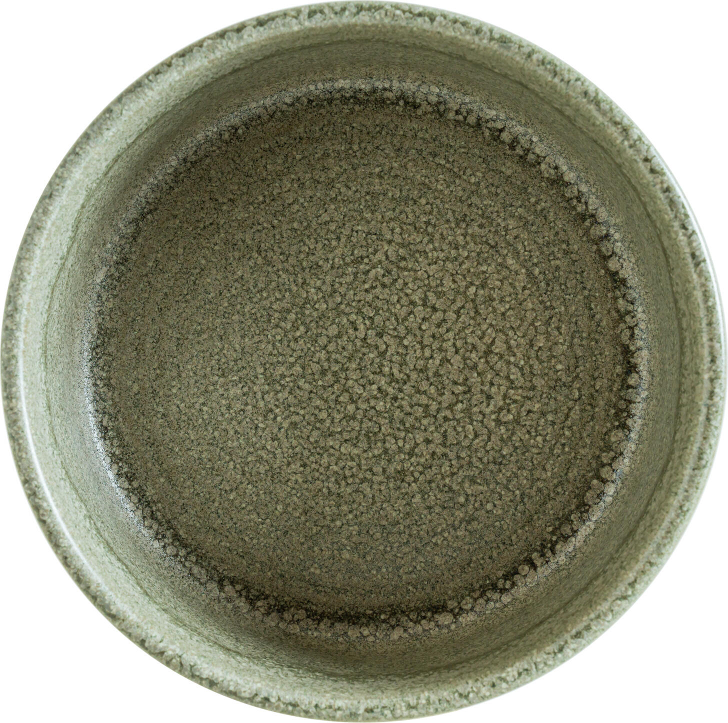 Bonna Mirage Ripple Stacking Bowl MRGRPL18JO, Vitrified Porcelain, Reactive Glaze, Green, 18.5 cm, 1020 ml, Set of 6
