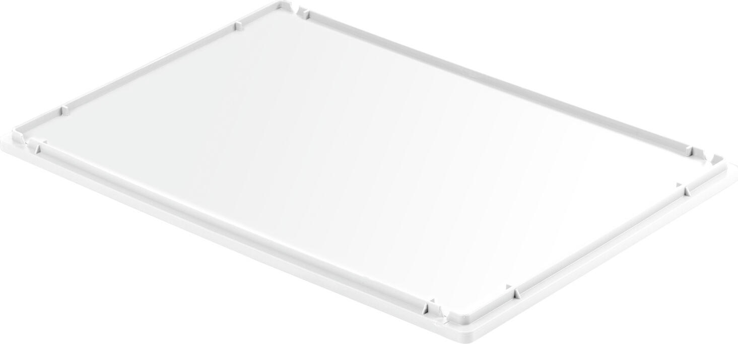 Ringoplast Slip Lid for Pizza Dough Containers 090-02B, Polypropylene, Food Safe, Stackable, White, 60x40 cm
