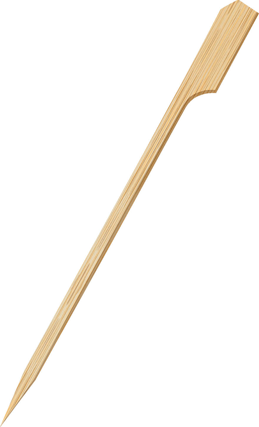 WIMEX Spete pentru Finger Food cu Steag din Bambus, Certificare FSC 100% Lemn Natural, 18 cm, Maro, Set de 250 Piese pentru Canapee si Antipasti