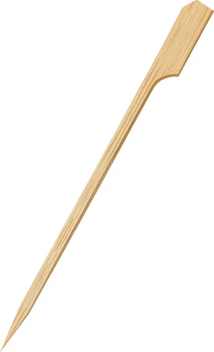 WIMEX Spete pentru Finger Food cu Steag din Bambus, Certificare FSC 100% Lemn Natural, 18 cm, Maro, Set de 250 Piese pentru Canapee si Antipasti